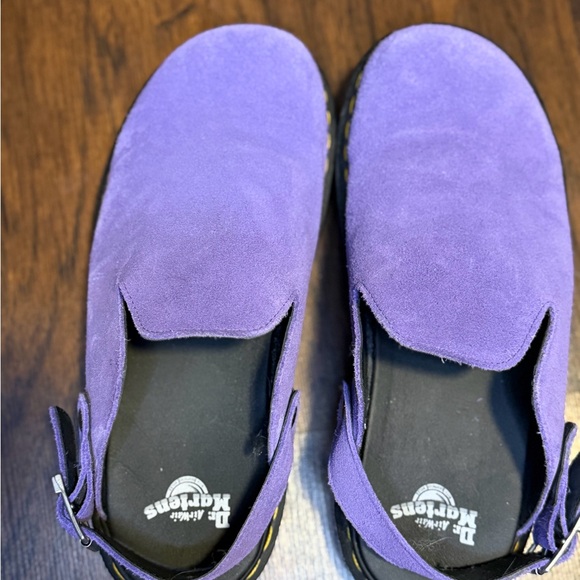 Dr. Martens Purple Suede Slip-On clogs - Picture 2 of 7